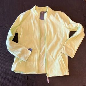 T by Talbots lime green active jacket